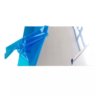 Met een laag bedekt pvc poetste 6063 Aluminiumplaat op weerspiegelde 6061 Blad 1050